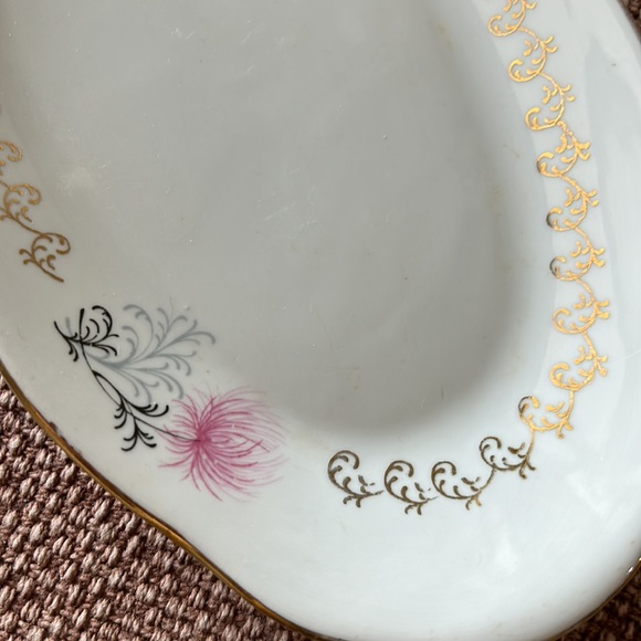 Riga Porcelain Factory Vintage Collectible Oval Plate - Picture 3 of 6